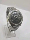 Vintage SEIKO 5 Actus 21 J Automatic 7019-8010 Mens Black Sunburst Dial 38mm