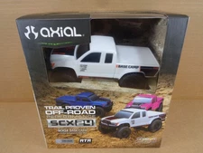 1/24 SCX24 Base Camp 4X4 RTR Brushed Rock Crawler w/ Battery Charger, White