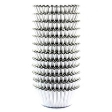 Mini Foil Cupcake Liners Thanksgiving Muffin Paper Baking Cups Silver 300 PCS