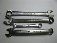 Lot Of 3 Snap On Combination 12 Point Wrenches - Oexm10 Oxi10 And Oex 140a