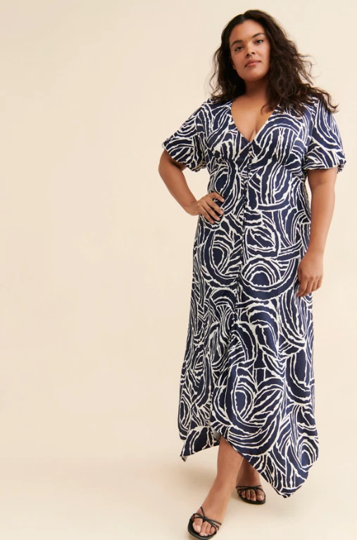 farm rio dotted macaws maxi dress FARM Rio Cream Dotted Macaws Long Sleeve Maxi Dress, Dotted Macaws Cream / M