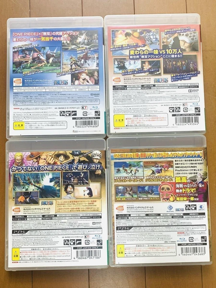 One Piece Pirate Warriors 1 2 3 Unlimited World set Playstation3 PS3 Sony Tested - Image 2 of 4