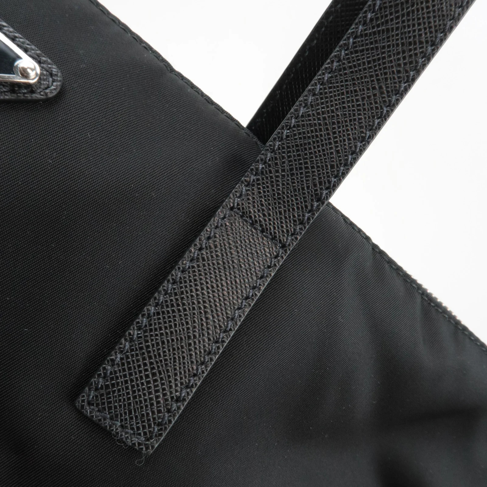 PRADA 2Way Handbag Nylon Leather Black 1BG696 Authentic thumbnail 11