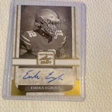 Leaf 2022 Ultimate Draft Emeka Egbuka #PA-EE1 Portrait Auto B&W /75