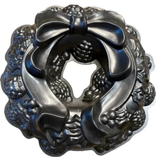 Nordic Ware Christmas Tree Wreath Bundt Cake Pan