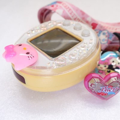 Discoloration Tamagotchi P's Pink Aikatsu ver w/ TamaDeco Pierce