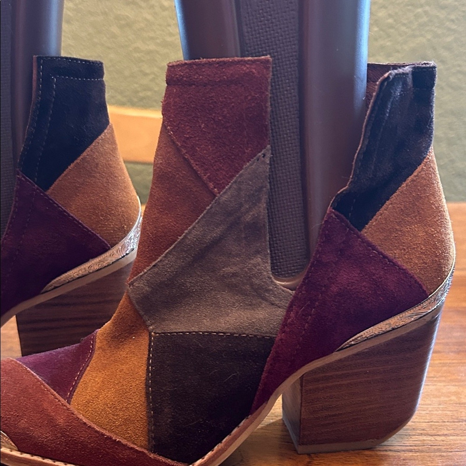 Catherine Malandrino Patchwork Ankle Booties wome… - image 5