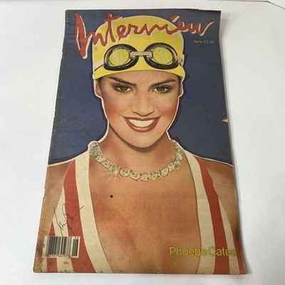 Interview Magazine June 1982 Phoebe Cates Warhol Rare With Signature Fair