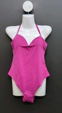 Victoria Secret Swim Essential Push Up Cheeky One Piece Swimsuit L Berry Blush