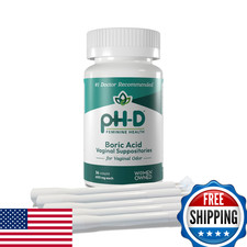 pH-D Feminine Health Support Boric Acid Starter Bundle Vaginal Suppositories 36