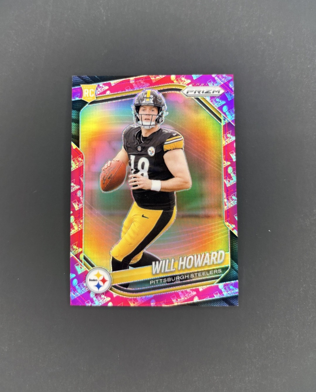 2025 Panini Prizm Will Howard Rookie Super Bowl LX Prizm /60 #367 (RC) STEELERS
