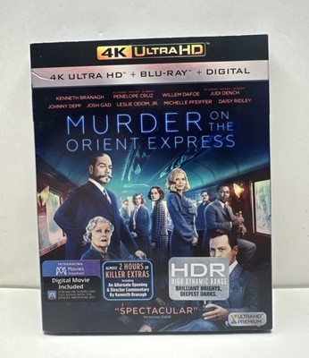 Murder on the Orient Express (4K, Blu-Ray, 2017) -