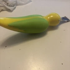 Boston Warehouse Yellow Bird Green Wings Stainless Steel Lemon Citrus Zester EUC