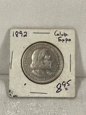 1892 ~  Columbian Expo ~ 50cent ~  .900 Silver ~ Half Dollar ~ US Coin