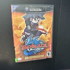 Beyblade V Force Super Tournament Battle USA Nintendo GameCube 2003 Game Tested