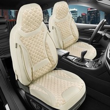2x Sitzbezüge passend für Mercedes M Klasse W163 ab 1997-2005 (Beige)
