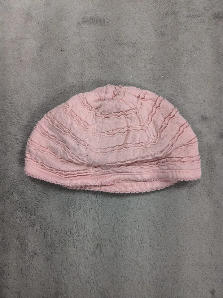 Lindo gorro de bebé Juicy Couture rosa claro 99 % algodón Foto 2 de 3