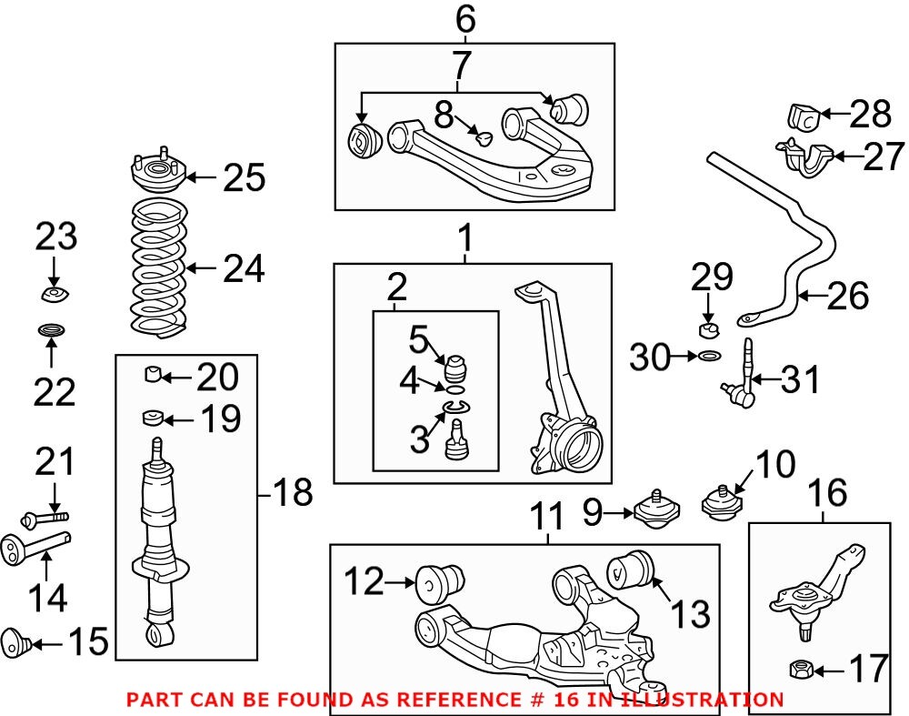 Genuine OEM Front Left Lower Suspension Ball Joint for Toyota 4334039485 eBay
