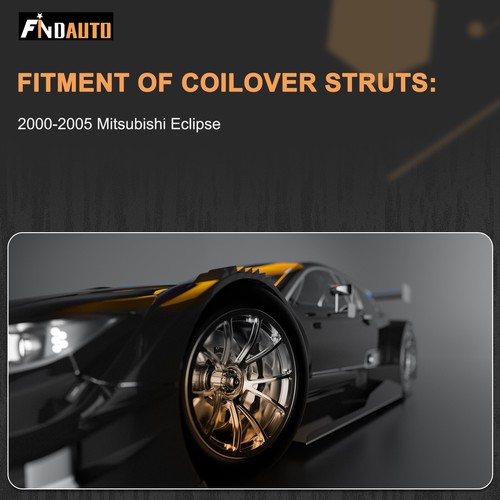 Coilovers For 00-05 Mitsubishi Eclipse Struts Suspension Springs Kit Adj Height - Picture 6 of 15