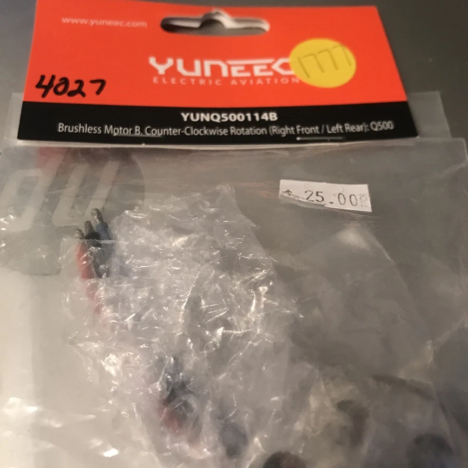 Motor sin escobillas Yuneec yunq500114b Q500 B rotación en sentido contrario a las agujas del reloj rtfr,ltre Foto 2 de 4
