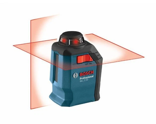 BOSCH 360 grados línea y láser cruzado 65 pies Range Accuracy GLL 2-20 S Nuevo Foto 3 de 4