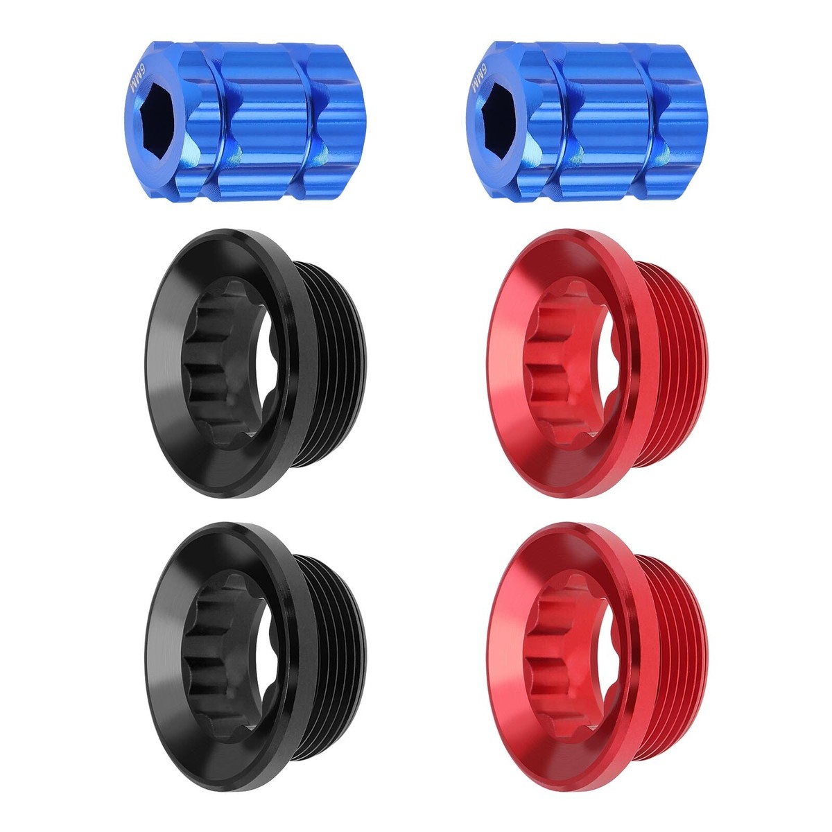 2PCS M20 Crank Adjusting Caps Bolts Nuts for Shimano Deore/XT/SLX