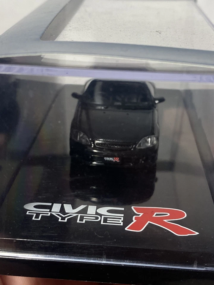 Hobby Japan 1/64 🇨🇵 Honda civic EK9 Custom Black J.D.M + Engine Diescast - Photo 2/4