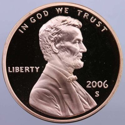 2006 S Lincoln Memorial Cent Gem Deep Cameo PROOF Penny US Mint Coin ''STUNNING!''
