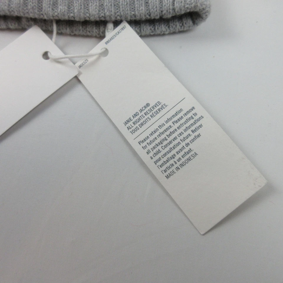 Gorro Recién Nacido Bulldog Francés Bebé Talla Única Gris Janie y Jack Forrado Foto 4 de 4