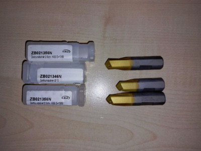 [2 Stk] Zentrumsbohrer Bilz ZB021356N [1 Stk] Zentrumsbohrer ZB 021346N