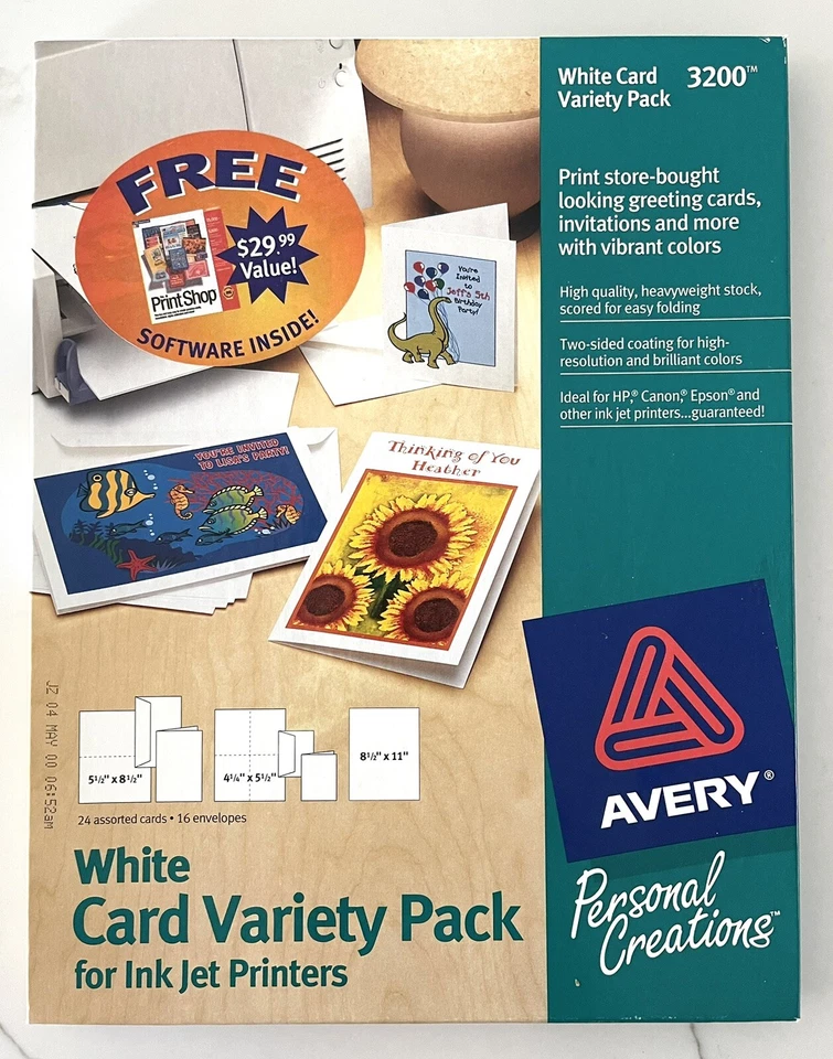 Avery 3200 & 3250 Special Occasion Variety Packs Cards, Envelopes, Labels - Image 2 of 4