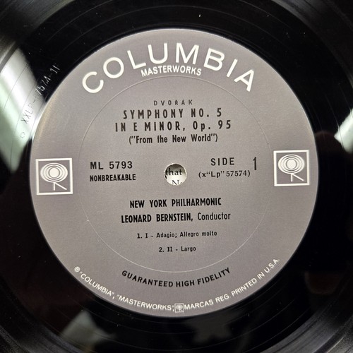 Original 1962 Leonard Bernstein "Dvorak: Symphony No. 5 in E minor" LP - NM+ - Picture 3 of 5