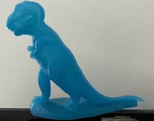   Mold-A-Rama Sinclair Dinoland Tyrannosaurus REX Dinosaur Souvenir - BLUE NY WF