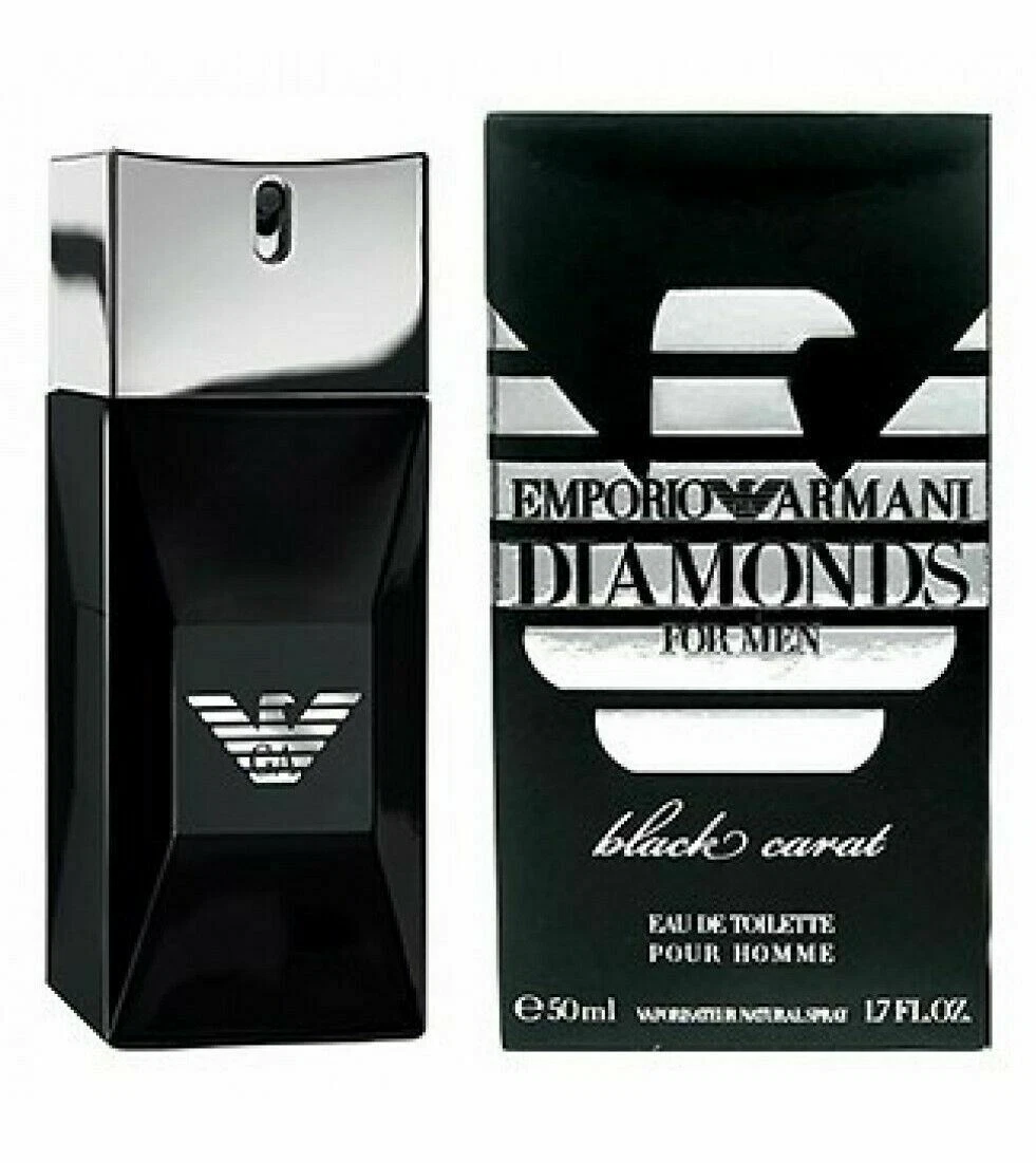 Emporio Armani Diamonds Black Carat Eau De Toilette Men 1.7 oz