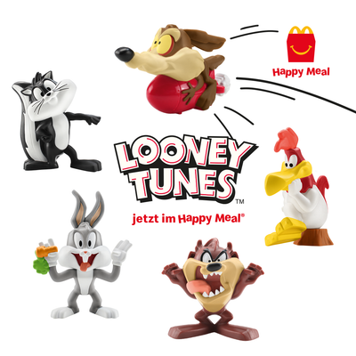 Lot De 21 Figurines Macdonald Looney Tunes - Mignons, En Plastique, Neuf