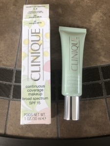 clinique continuous coverage makeup broad spectrum spf 15