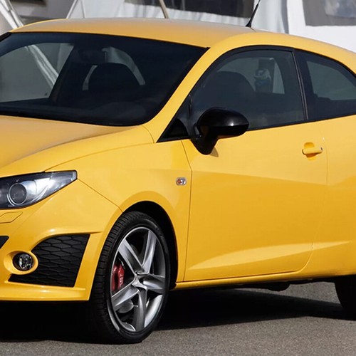 Gloss Black Wing Door Rearview Mirror Cover Caps For Seat Ibiza 6J MK4 2008~17 - Picture 2 of 10