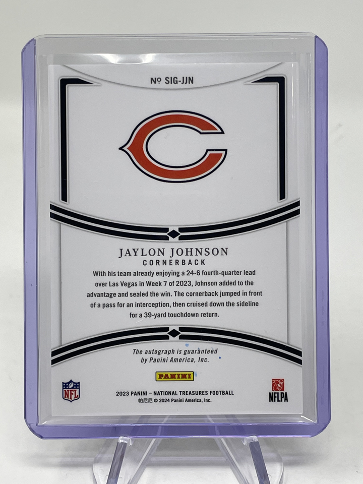 2023 National Treasures Jaylon Johnson Chicago Bears AUTO /49 eBay