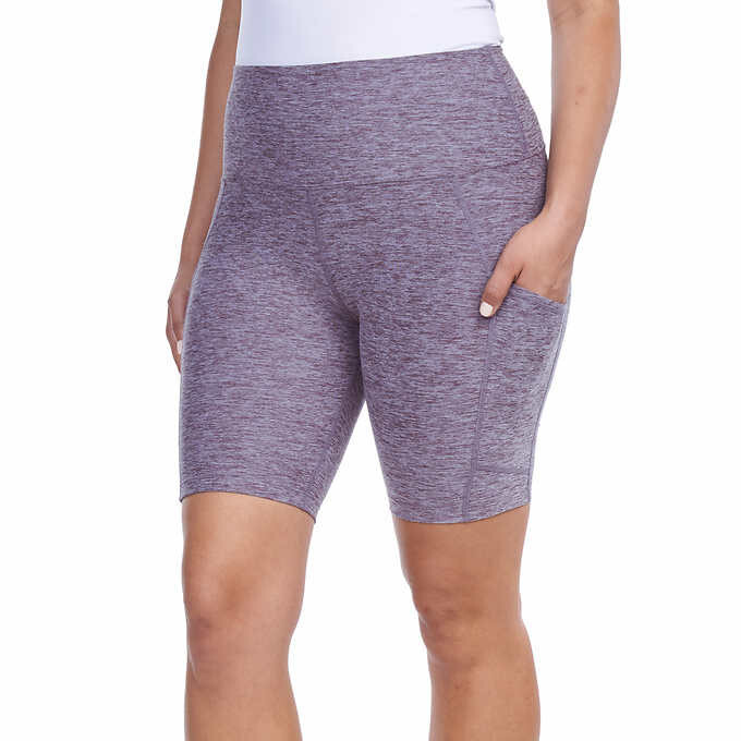 Kirkland Signature Ladies' Brushed Bike Short Side Pockets