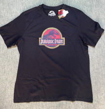 Image of Jurassic Park Original Black T-Shirt Official Dinosaur Jurassic World