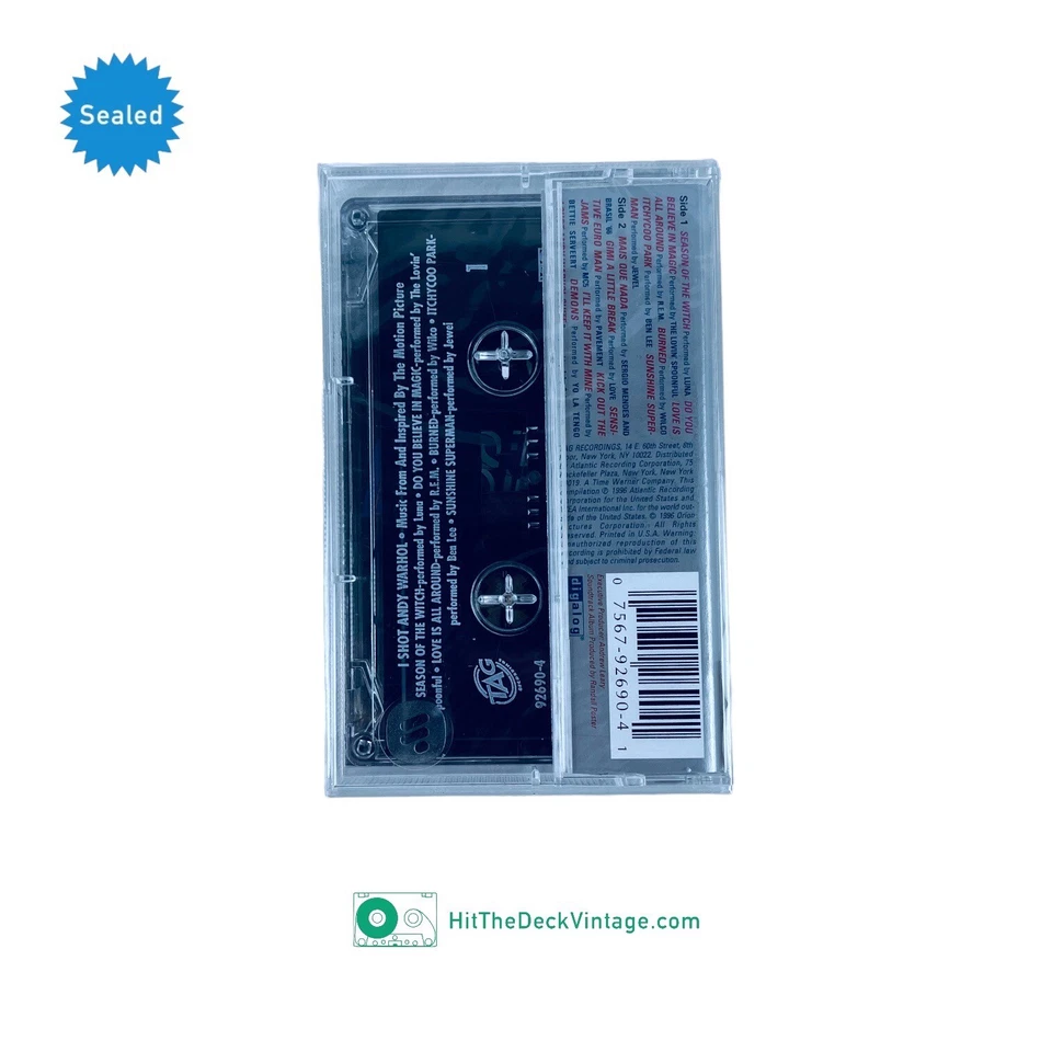 I Shot Andy Warhol Soundtrack Cassette Tape (1996) US 1st Luna REM Wilco SEALED - Image 2 of 4