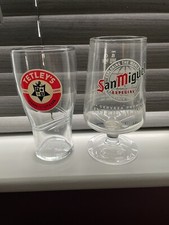 San Miguel Beer Pint Glasses x 15 Off  & Tetley Beer Pint Glasses x 9 Off