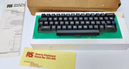 RS 335-205 QWERTY Keyboard UNUSED & BOXED WITH INSTRUCTIONS