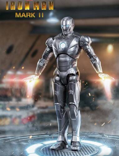 ZD TOYS IRON MAN MK 2 Mark II Marvel Avengers 7" Action Figure Toys Gifts - Picture 2 of 12