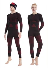 KEEXUENNL Compression Clothing Ski Base Layer Thermal Underwear Set-Size S