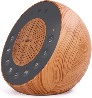 White Noise Machine 31 Soothing Sounds Auto-Off Timer Sleep Baby Kid Adult Wood