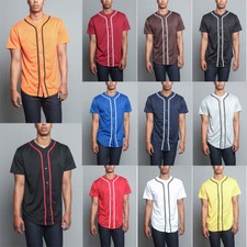 Men's Basic Sports Team Uniform Plain Raglan Baseball Jersey T-shirt STS0171-A8I