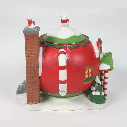 North Pole Village Peppermint Tea Shop Lit Building, 5.32 Inch, Multicolor - Picture 5 of 7