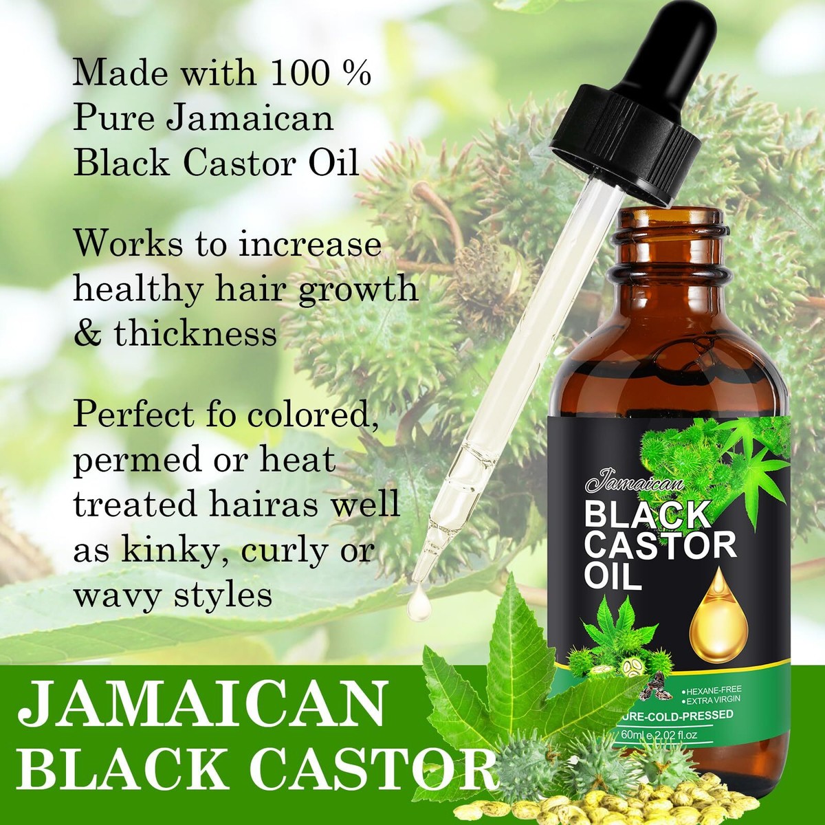 Hair Pro Jamaican Black Castor Oil Edge Control Gel – 80 G, Super Hold, Für Glatte Haaransätze