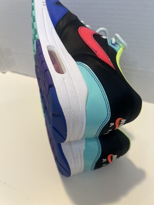 Nike Air Max 1 parachute Blue Black Mens Shoes CU4713-001 Size 9 Nike Mens Air Max 1 Parachute Running Shoes Black CU4713-001  main image 3
